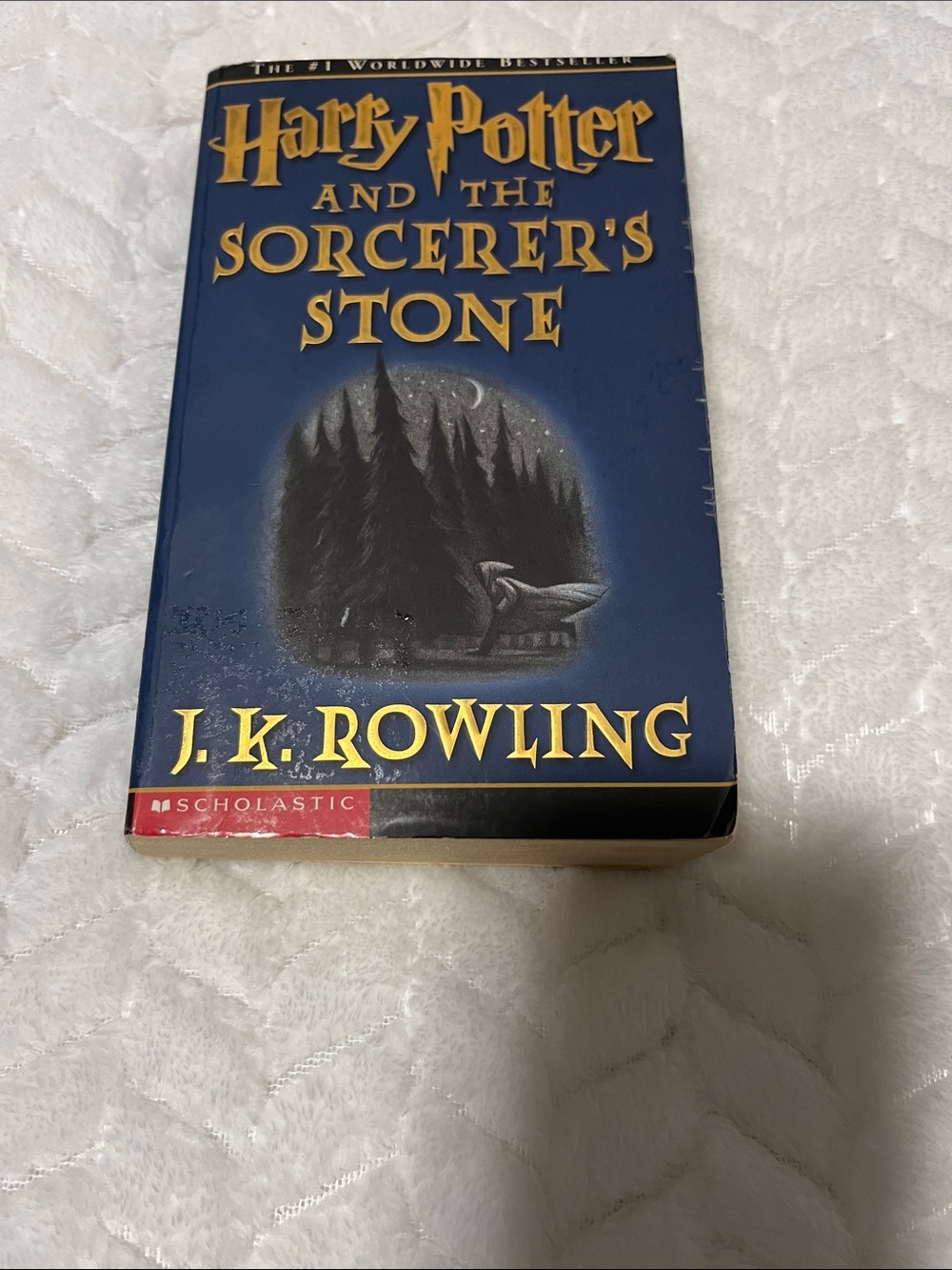 Scholastic Harry Potter and the Sorcerer's Stone - Blue and Gold Cover